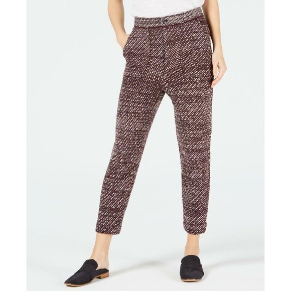Free People Pants - Free People Crop Plaid Trousers Pants Size 2 Black Brown Plaid
